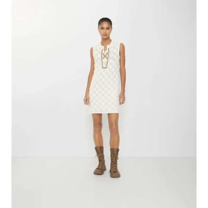 Crochet Cotton Blend Dress