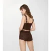 Crochet Moulina Cotton Shorts