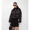 Cropped Belt Check Quilted Floriston Jacket