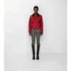 Cropped Check Cotton Quilted Jacket