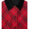 Cropped Check Cotton Quilted Jacket