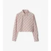 Cropped Check Cotton Shirt