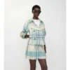 Cropped Check Ladybrook Trench Jacket 