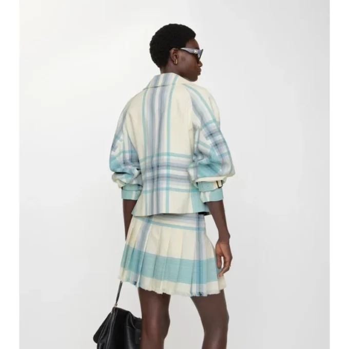 Cropped Check Ladybrook Trench Jacket 