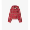 Cropped Check Newcott Hooded Jacket