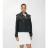 Cropped Denim Mayfair Trench Jacket