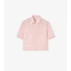 Cropped Ekd Checkerboard  Cotton Shirt