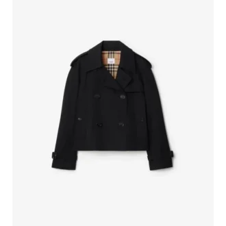 Cropped Gabardine Mayfair Trench Jacket