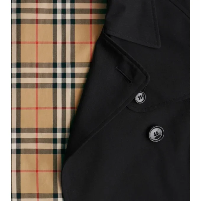 Cropped Gabardine Mayfair Trench Jacket