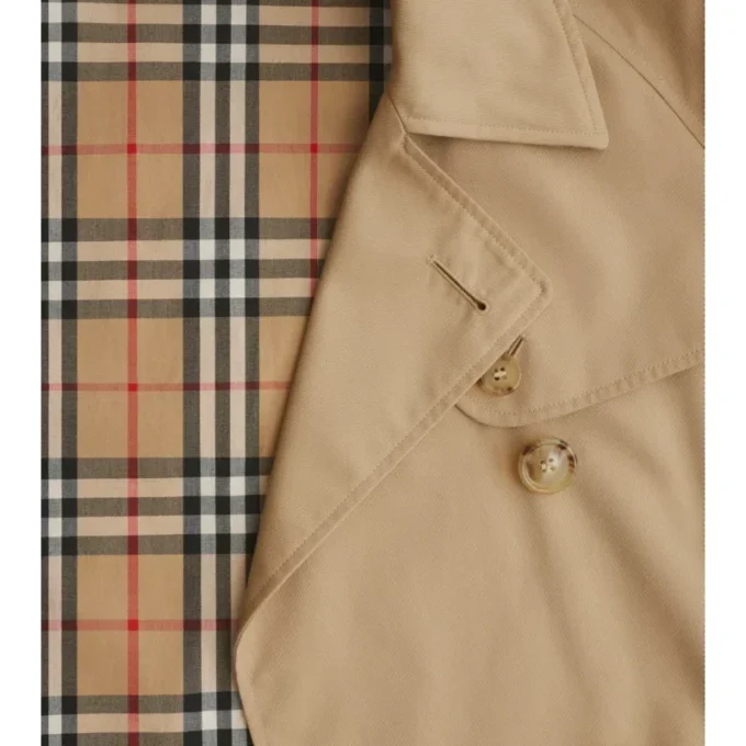 Cropped Gabardine Mayfair Trench Jacket