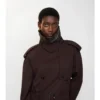 Cropped Gabardine Trench Jacket