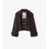 Cropped Gabardine Trench Jacket