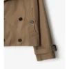 Cropped Gabardine Trench Jacket