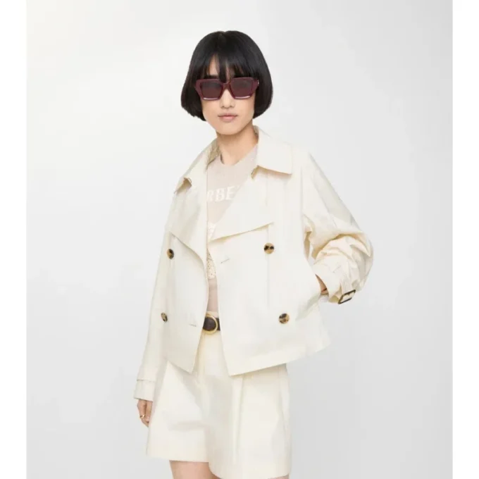 Cropped Lightweight Ladybrook Trench Jacket 