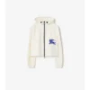 Cropped Nylon Hooded Jacket