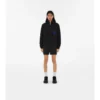 Cropped Nylon Hooded Jacket