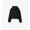 Cropped Nylon Hooded Jacket
