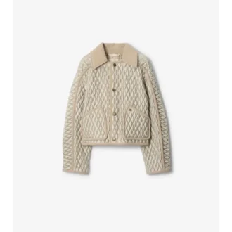 Cropped Quilted Nylon Floriston Jacket