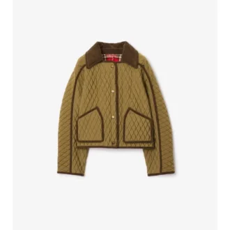 Cropped Quilted Nylon Floriston Jacket