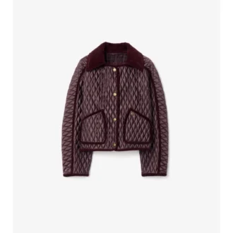 Cropped Quilted Nylon Floriston Jacket
