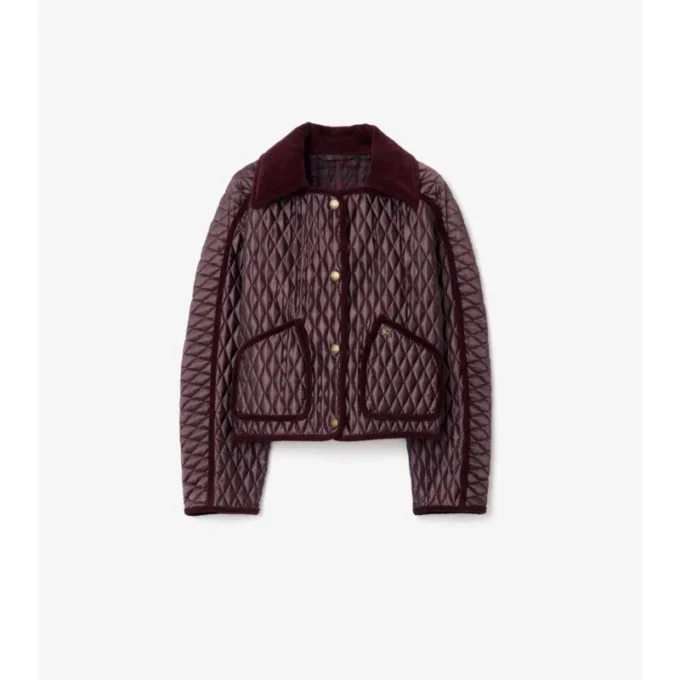 Cropped Quilted Nylon Floriston Jacket