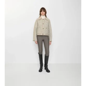 Cropped Quilted Nylon Floriston Jacket