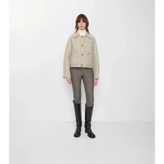 Cropped Quilted Nylon Floriston Jacket