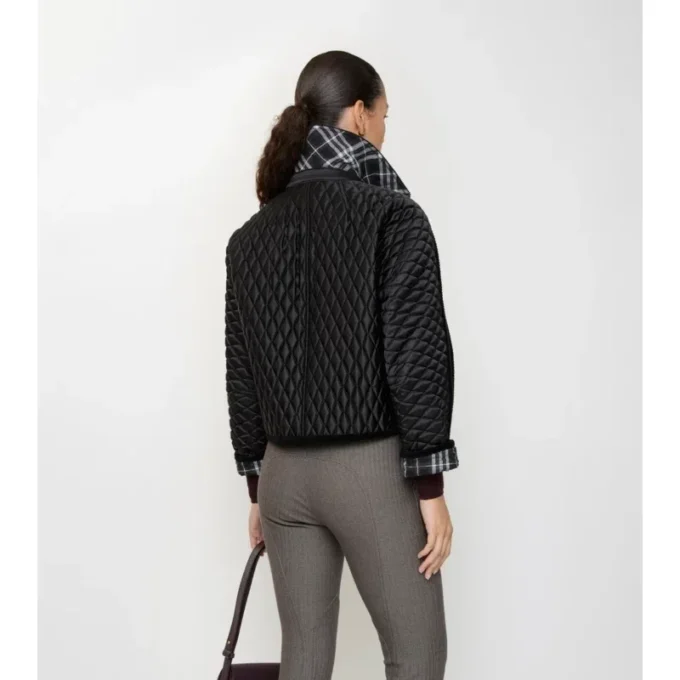 Cropped Quilted Nylon Floriston Jacket