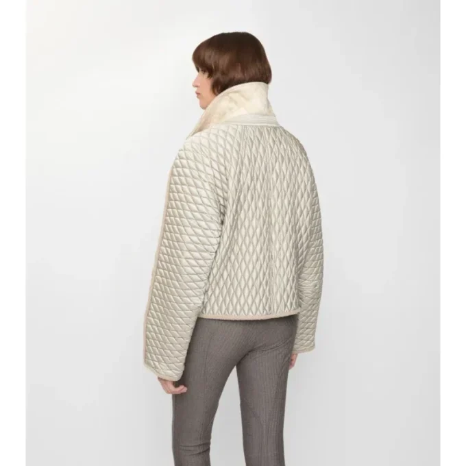 Cropped Quilted Nylon Floriston Jacket