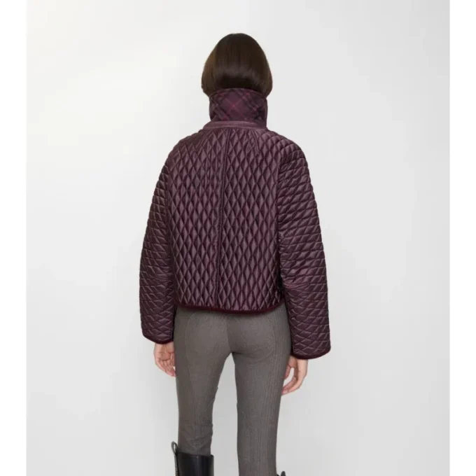 Cropped Quilted Nylon Floriston Jacket