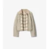 Cropped Quilted Nylon Floriston Jacket