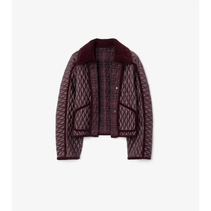 Cropped Quilted Nylon Floriston Jacket