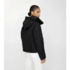 Cropped Quilted Nylon Hooded Jacket