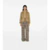 Cropped Quilted Nylon Hooded Jacket
