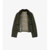 Cropped Quilted Nylon Jacket