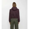 Cropped Reversible Check Hooded Jacket
