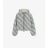 Cropped Reversible Check Jacket