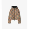 Cropped Reversible Check Jacket