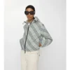 Cropped Reversible Check Jacket
