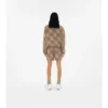 Cropped Reversible Check Jacket