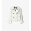 Cropped Tropical Gabardine Mayfair Trench Jacket