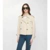 Cropped Tropical Gabardine Mayfair Trench Jacket