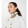 Cropped Tropical Gabardine Mayfair Trench Jacket