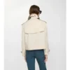 Cropped Tropical Gabardine Mayfair Trench Jacket