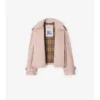 Cropped Tropical Gabardine Mayfair Trench Jacket