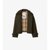 Cropped Tropical Gabardine Mayfair Trench Jacket