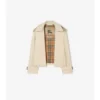 Cropped Tropical Gabardine Mayfair Trench Jacket