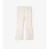 Cropped Wool Flared Trousers