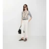 Cropped Wool Flared Trousers