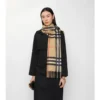 Crystal Check Cashmere Scarf